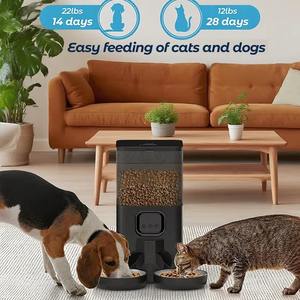 Pengumpan Kucing Otomatis <span class=keywords><strong>2026</strong></span> Baru 4L/6L OEM Dua Mangkuk dengan Kamera APP Pengumpan Hewan Peliharaan Pintar Mangkuk Baja Tahan Karat Dispenser Makanan Kering Anjing - Product Image 4