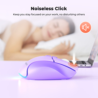 Meetion BTM001 Mouse game nirkabel, Mouse game Backlit LED ergonomis Bluetooth 2.4g dapat diisi ulang
