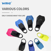Wave Surfing Talon ouvert TPR Caoutchouc flexible Sports sous-marins Plongée en apnée Natation Palmes de plongée Palmes de plongée