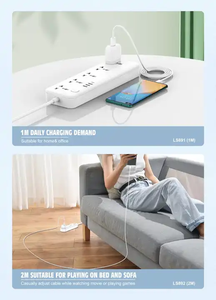 LDNIO LS892 Produits électroniques <span class=keywords><strong>Smartphone</strong></span> 2024 Téléphone portable Charge rapide 2M 6ft Câble de données Chargeur Type c Câble USB Fil - Product Image 5