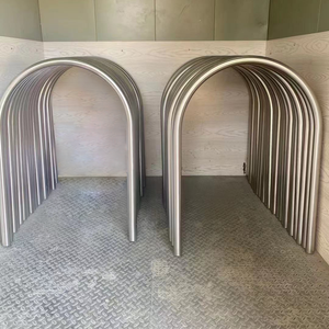 Grand <span class=keywords><strong>support</strong></span> de rangement pour vélos en U inversé standard 1-7/8 "OD <span class=keywords><strong>Support</strong></span> de stationnement en acier inoxydable de 2 capacités dans le <span class=keywords><strong>support</strong></span> de vélo fixe <span class=keywords><strong>au</strong></span> <span class=keywords><strong>sol</strong></span> - Product Image 2