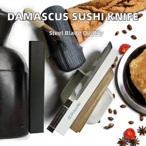 Cuchillo de Cocina Tradicional Japonés Ecológico con Hoja de Acero de Damasco NM EDGED - Product Image 2