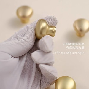 Modern Zinc Alloy T-Shaped Round Cabinet <b>Knob</b> for Kitchen Furniture Handle with Eco-Friendly Adjustable Durable Design - Product Image 5