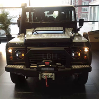 Couvercle de panneau de protection de capot pour Land Rover Defender 90 110 plaque de garniture en alliage d'aluminium autocollants de plaque de Protection contre les rayures