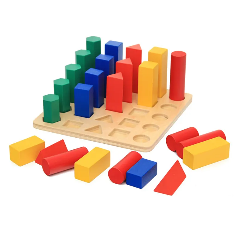 Wooden Shapes Educational Learning Toys Geometric Shape Matching Educational Wooden Toy