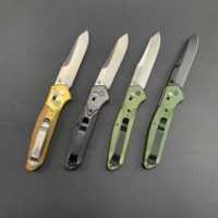 Couteau de chasse pliant B-M 940, acier 8cr18Mov, manche en fibre de carbone, lame droite de qualité industrielle, lame non interchangeable, OEM
