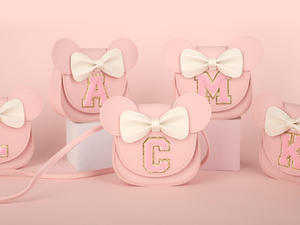 Fashion Design Portable <strong>Mickey</strong> Shoulder Bag for Girls PU Leather Cute Bow Cartoon pink Minnie Crossbody Bag <strong>Purse</strong> for Kids - Product Image 6