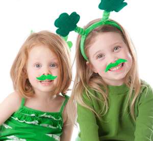 60Ct St. Patrick's Day Green Moustache-Auto-Adhésif <span class=keywords><strong>Barbe</strong></span> Shamrock Party Supplies Favors Costume Accessoire - Product Image 2