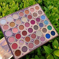 Großhandel 42 Farben Lidschatten-Palette Perl Matt Glitzer Pailletten Heller Hautton Trockener Lidschatten für Bühnen-Make-up-Palette