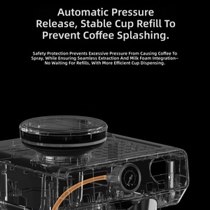Cafetera Espresso Inteligente Totalmente Automática con Doble Pantalla, 20 Bares, de Grano a Taza, con Sistema de Alivio Automático - Product Image 3