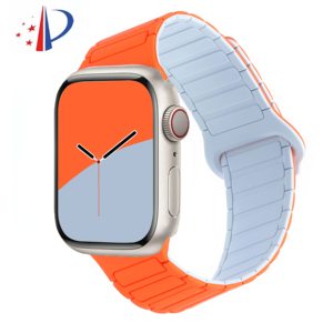 <span class=keywords><strong>Bracelet</strong></span> magnétique en silicone pour <span class=keywords><strong>Apple</strong></span> <span class=keywords><strong>Watch</strong></span> Ultra, compatible avec les tailles 38/40/41/42/44/45/49 mm, <span class=keywords><strong>bracelet</strong></span> en caoutchouc pour montre connectée - Product Image 2