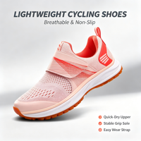 Chaussures de VTT Confortables en Gros Compatibles avec les Crampons SPD Légères et Respirantes en Maille pour le Cyclisme en Salle pour Femmes