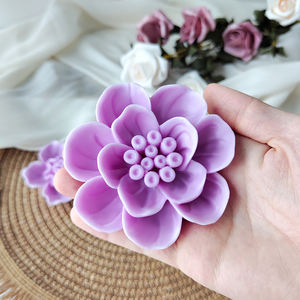 Uma Variedade de Forma De Flor Bolo Decoração Baking Mold Rose Chocolate Mold Diy Scented Candle Decoration - Product Image 5