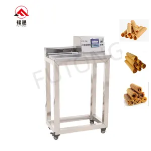 Automatic Waffle Roll Making Machine Egg Roll Machine Small Drum Machine