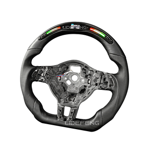 พวงมาลัยหุ้มหนังแท้ LED RPM สำหรับกอล์ฟ VW 6 GTI Mk6 Vw Polo GTI <span class=keywords><strong>Scirocco</strong></span> <span class=keywords><strong>R</strong></span> Passat CC <span class=keywords><strong>R</strong></span>-Line 2008-2014 - Product Image 2