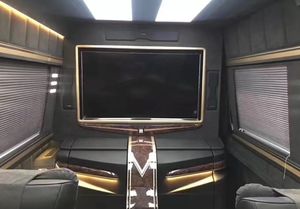 Mercedes Sprinter Luxury Business <span class=keywords><strong>Van</strong></span> Noir Or Intérieur Cloison Complète Ascenseur 42 "<span class=keywords><strong>TV</strong></span> Canapé-Lit Certifié CE Fit - Product Image 2