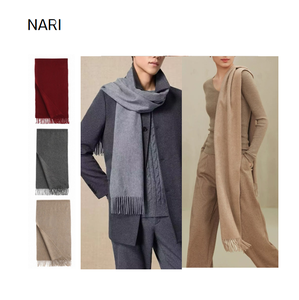 内モンゴル産高級レディース100％カシミヤ水紋スカーフ純カシミヤ生地スカーフ30*180cm冬用 - Product Image 2