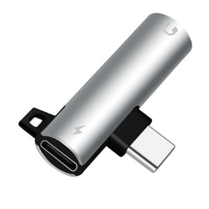 Adaptateur audio Type-C 2-en-1, <span class=keywords><strong>convertisseur</strong></span> de casque jack rond 3,5 mm avec décodage, compatible avec les modèles LMD-A001 - Product Image 5