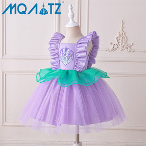 MQATZ Nouvelle Arrivée Costume de Sirène Robe Princesse Enfants Robe pour Filles Fête & Cosplay pour l'Âge de 6 Ans pour Halloween - Product Image 1