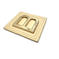 Etiquettes de vêtements personnalisées avec logo en PVC pour vêtements, chaussures, jeans Accessoires-Etiquettes à points lavables Impression numérique circulaire