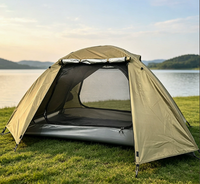 Tente de camping imperméable à double couche pour 4 saisons, grand espace, protection contre le soleil et les moustiques, vente directe d'usine