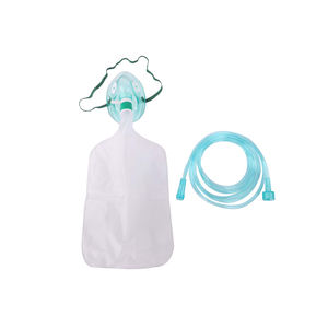 <span class=keywords><strong>Masque</strong></span> à oxygène non respirant de connexion à vis souple stérile médicale infantile pédiatrique adulte avec sac - Product Image 1