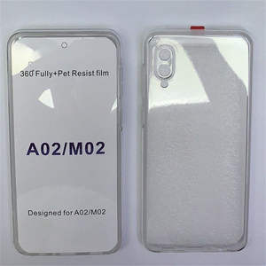 <span class=keywords><strong>Coque</strong></span> de téléphone en TPU cristal transparent pour Samsung <span class=keywords><strong>Galaxy</strong></span> A34 A54 A14 <span class=keywords><strong>5G</strong></span> A03 <span class=keywords><strong>A53</strong></span> A33 M23 M13 A23 2 en 1 360 Double face couverture complète - Product Image 1