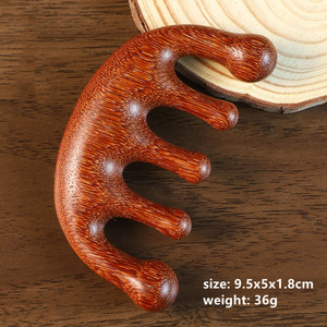 Peigne et bâton de massage en bois de hêtre ou de bois de santal pour une utilisation sur tout <span class=keywords><strong>le</strong></span> corps - Product Image 5