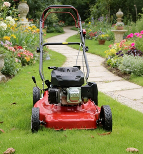 Imprescindible: Cortacésped a gasolina de 4 tiempos con empuje manual, desbrozadora de empuje para mantenimiento de jardines, patios y granjas. - Product Image 1