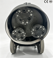 Ponceuse-polisseuse industrielle portative Jingkun légère à époxy, à moteur électrique, pour sols en béton, avec disque diamanté planétaire