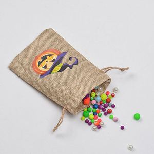 Bolsa de Yute al por Mayor 10x15cm, Bolsa de Cuerda de Yute Personalizable con Logotipo de Terror, Bolsa de Regalo para Decoración de Halloween, Empaque de Dulces - Product Image 6