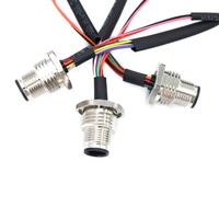 Câble d'aviation personnalisé YZCONN GX12 GX16 12 broches, prise M12 M16 vers faisceau de câbles JST