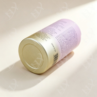 Bouteille vide personnalisée en aluminium métallique dégradé pour compléments alimentaires, capsules de soins de santé, vitamines, huile de poisson et comprimés molles