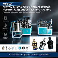 Máquina de ensayo de ensamblaje automático controlada por PLC de fábrica XUNNUO para válvulas de apertura rápida, equipo personalizado de múltiples voltajes