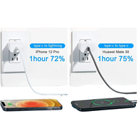 Chargeur mural portable rapide USB-C 20W PD 3.0 QC5.0 pour ordinateur portable et téléphone portable, adaptateur universel, vente en gros