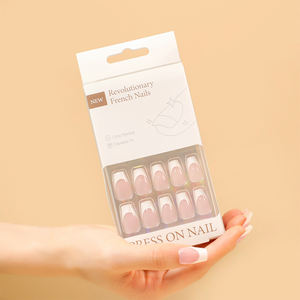 <span class=keywords><strong>Uñas</strong></span> Postizas Acrílicas Minimalistas Francesas al por Mayor, 30 Piezas, <span class=keywords><strong>Uñas</strong></span> Postizas de Alta Calidad para Salón de Arte de <span class=keywords><strong>Uñas</strong></span>, Personalizables para Dedos - Product Image 4