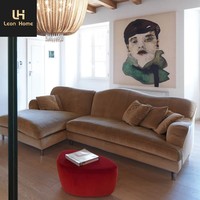 Luxuriöses Modernes Minimalistisches Einfaches Weißes Sofa Weicher Kaschmirstoff Speziell Geformte Couch für Wohnzimmer und Hotels