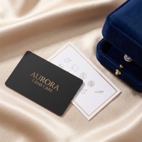 Carte de remerciement personnalisée avec code QR, impression multicolore sur feuille métallisée, luxe noir mat, pliée en deux, pour emballage de bijoux de marque, insert pour boutique.