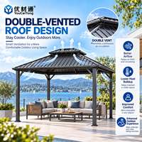 Système d'ombrage de pergola électrique extérieure en aluminium, directement de l'usine, pour villas, patios, jardins, projets de vie en plein air