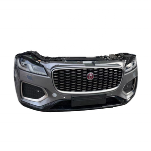Para <span class=keywords><strong>Jaguar</strong></span>, conjunto de parachoques delantero, Kit de carrocería, faros, rejilla, marco de radiador, guardabarros, capó, radar, matrícula - Product Image 5