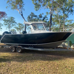 Barco de Pesca de Aluminio para Alta <span class=keywords><strong>Mar</strong></span> con Cabina Central y Pasarela, Embarcación Rápida de Aluminio Soldado de 7.5 Metros, Yate de 25 Pies con Pasarela - Product Image 1
