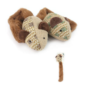 Ratón de lino con cola de campana de 30*6CM, juguete interactivo y de movimiento para mascotas, para juego interactivo - Product Image 3