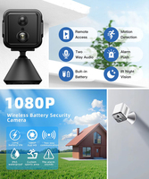 Caméra de sécurité domestique intelligente, caméra intérieure Wifi 4G sans fil, CCTV audio, batterie de 8 heures, stockage sur le cloud, stockage sur carte SD, aimant magnétique, mini caméra