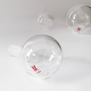 Bình cầu đáy tròn thủy tinh borosilicat trong suốt, cổ đơn, chịu hóa chất, dung tích 5-5000ml, tùy chỉnh - Product Image 4
