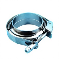 Collier de serrage pour connecteur d'échappement 3,5 pouces OEM personnalisé à dégagement rapide, collier de serrage en V et brides, colliers de serrage pour tuyau en V, collier de serrage pour tuyau d'échappement