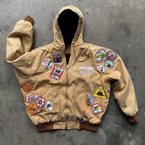 เสื้อแจ็คเก็ตวินด์เบรกเกอร์ดีไซน์เนอร์ Carharretly รุ่น Luxe Carharttitys ลายกราฟิกสตรีทแวร์ เสื้อสเวตเชิ้ตโอเวอร์ไซส์สำหรับผู้ชาย Carrhartslys เสื้อฮู้ดดี้ - Product Image 3