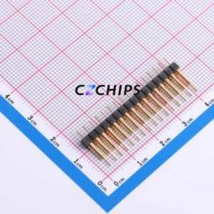 BBS-116-G-B Pin Header Through hole Component (THT),P=2.54mm Connector 2.54mm Round Pin Through Hole Single Row - Product Image 1