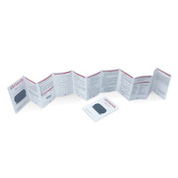 Manuel d'utilisation d'usine OEM, catalogue pliable élégant, impression offset sur mesure, plastification, personnalisation 4 couleurs