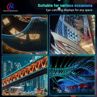 Lampu Pixel RGB DC 12V, Sumber Cahaya Titik, Dapat Diprogram SPI, Warna Digital Penuh, Node Digital untuk Pencahayaan Lanskap Luar Ruangan