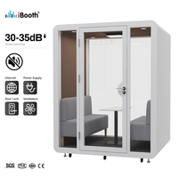 Cabina de Oficina Modular Comercial, Cabina de Estudio de Grabación, Insonorizada, Reducción de Ruido, Aislamiento Acústico para Habitaciones de Hotel